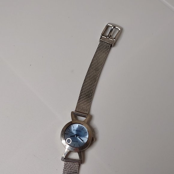 Blue And Silver Tone Metal Band Rumours Watch - Picture 3 of 10